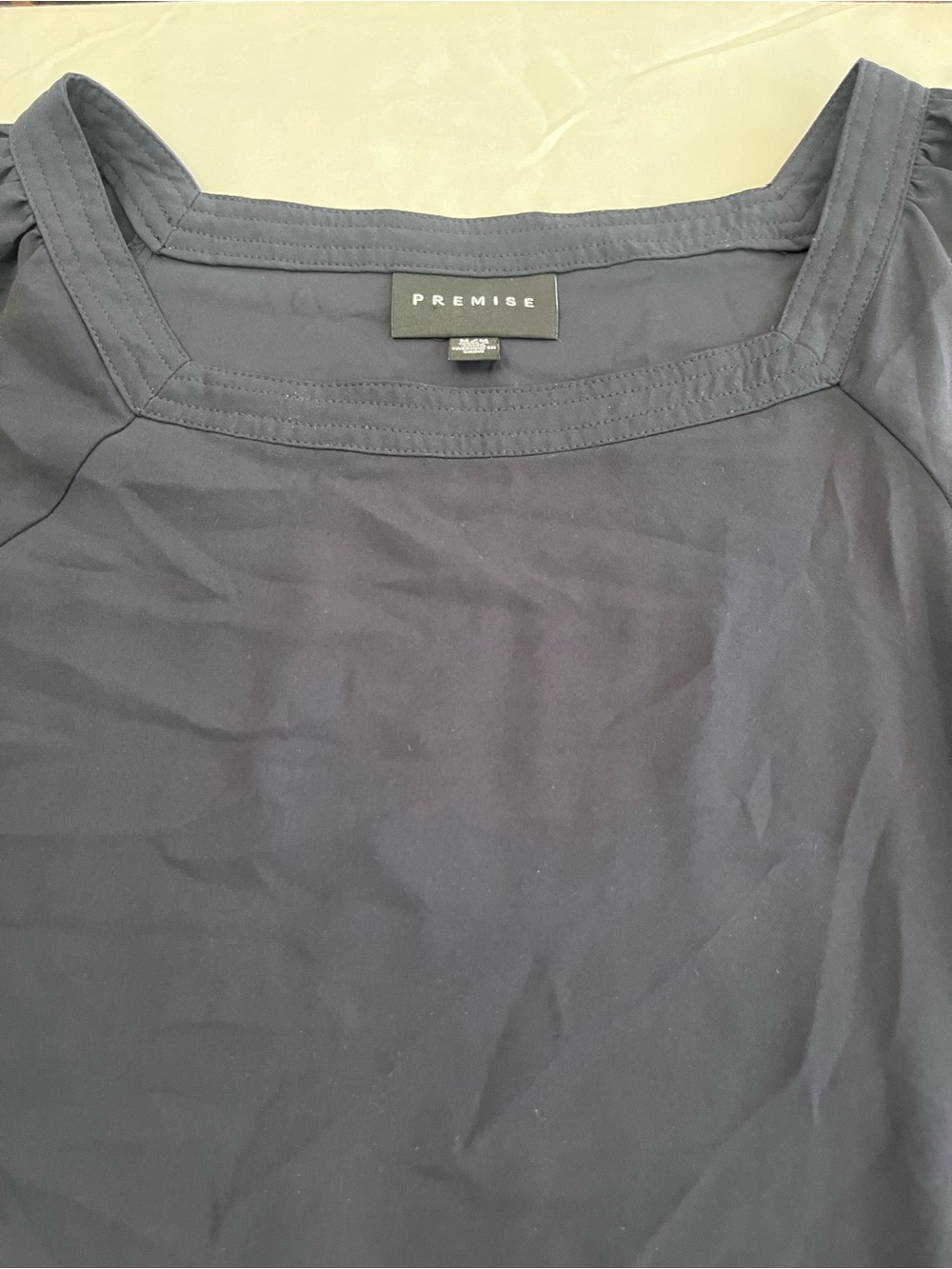 Premise Dark Blue Square Neck Tank